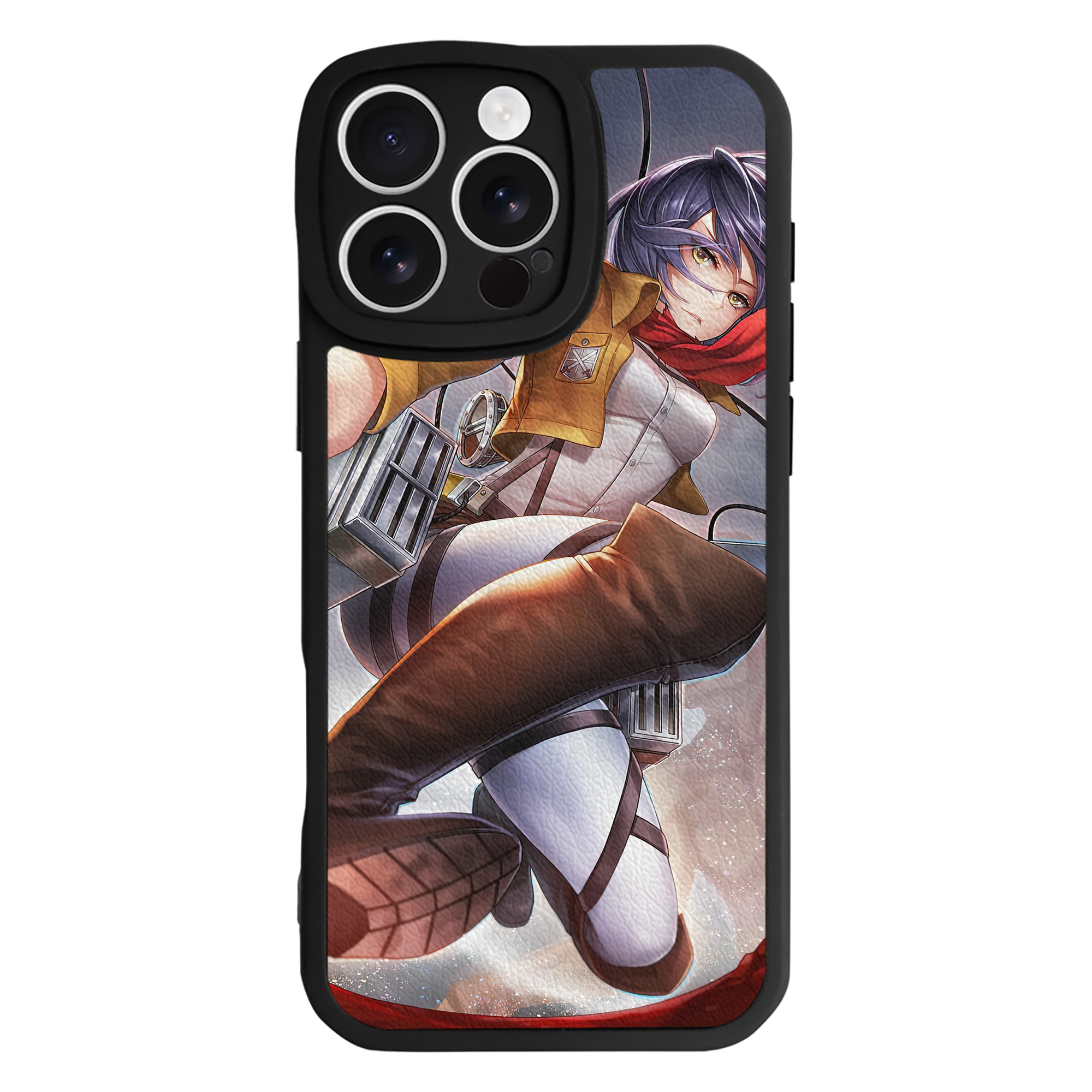 （画像用） 進撃の巨人 Attack on Titan 【iPhone 16シリーズ対応】シリコンスマホケース（レザー調） 材質：シリコン